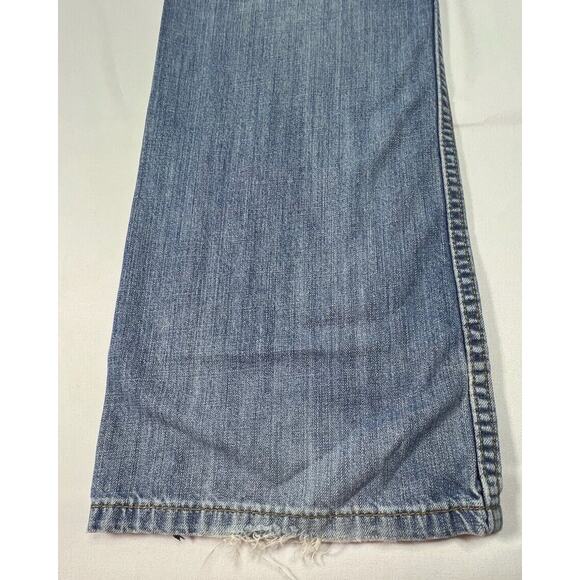 Levis 527 Men's Light Wash Straight Leg Blue Denim Jeans- Size 36x30.5 - Picture 7 of 8
